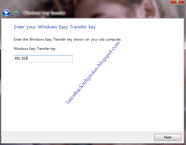 transfer data using windows easy transfer