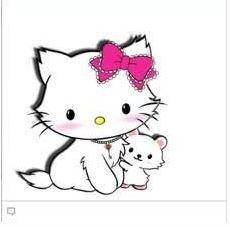Cute kitty facebook emoticon