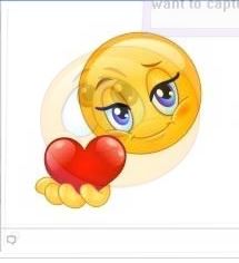 facebook chat emoticons Heart Giving Smiley