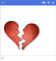 broken heart facebook emoticon