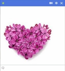 heart of flowers facebook emoticon