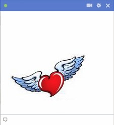 angel heart facebook emoticon