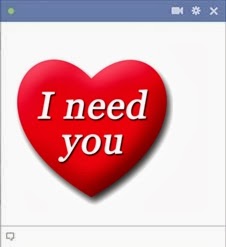 i need you facebook emoticon