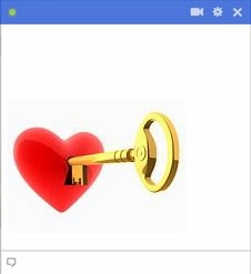 heart with key facebook emoticon