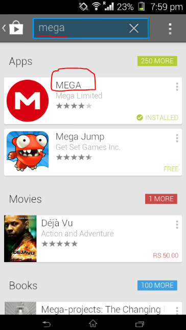 mega android app