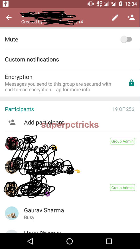 WhatsApp group invitation link