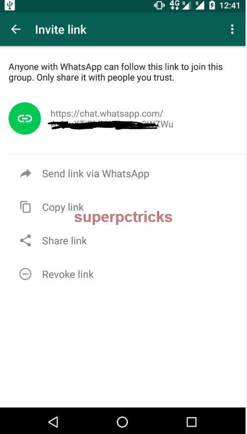 invite to whatsapp group through link