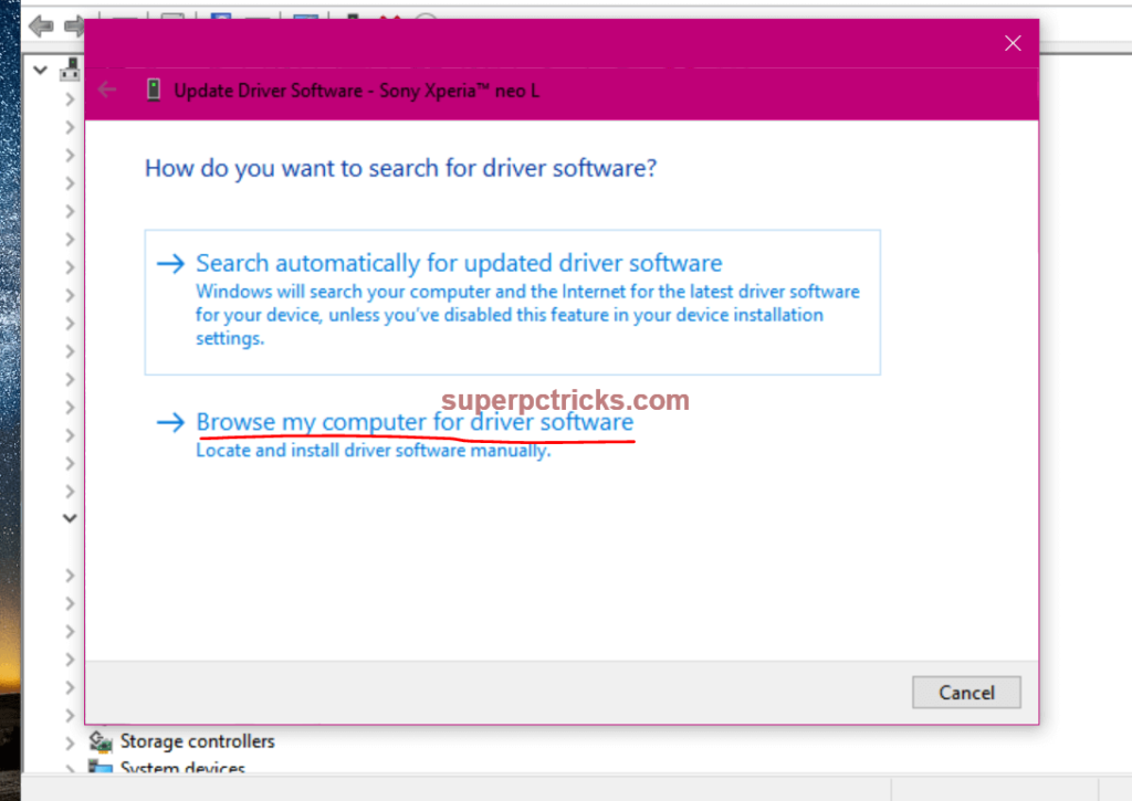 MTP device driver issue