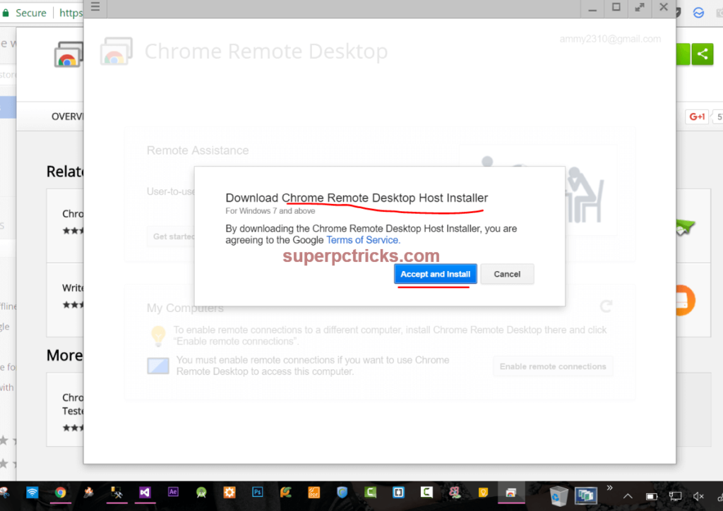 control your Pc from android phone using chrome remote desktop