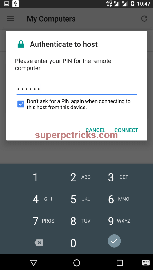 control pc from android phone via wifi