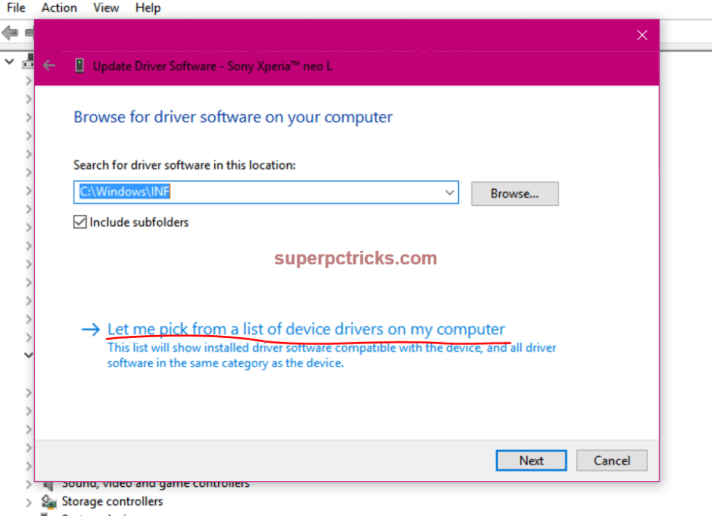 portable devices driver windows