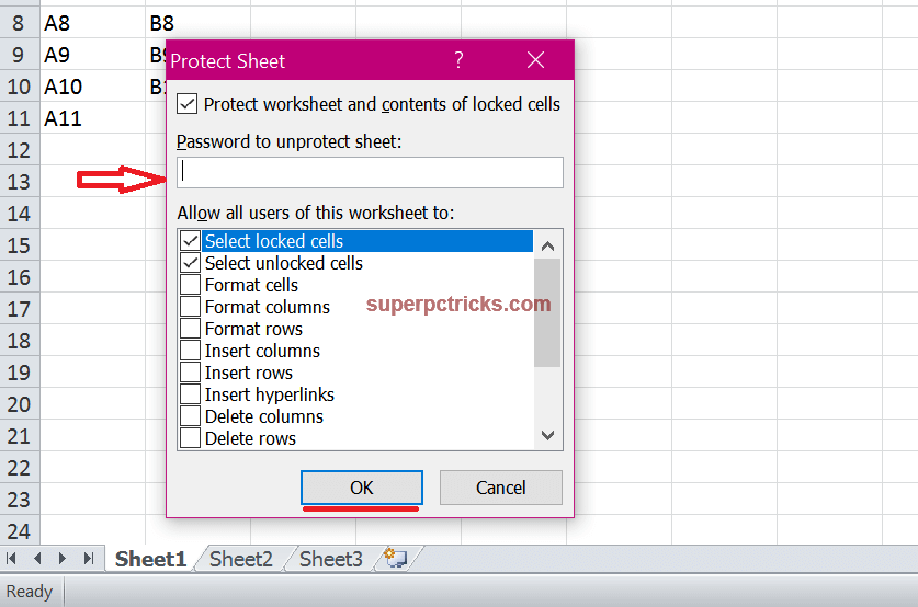 How To Protect Individual Cells And Cell Areas In Excel 4133