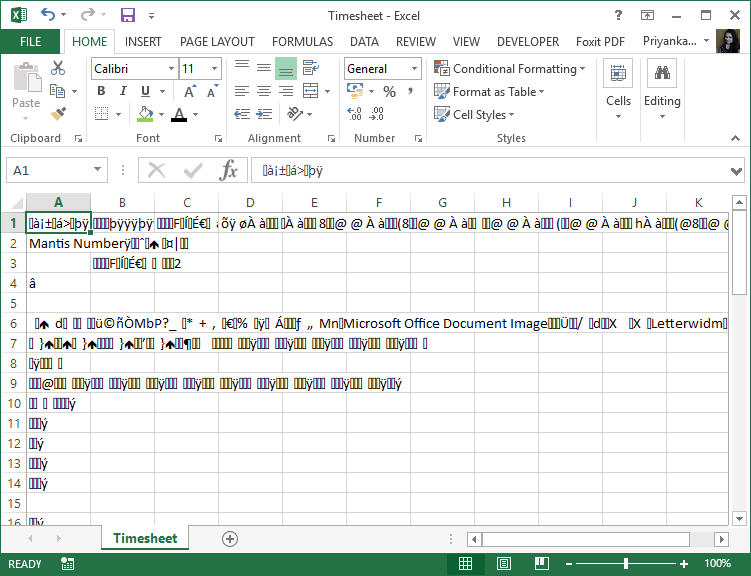 repair excel file