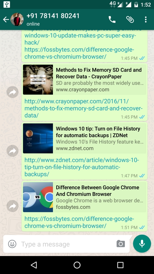 whatsapp bookmarking