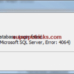 Cannot open user default database