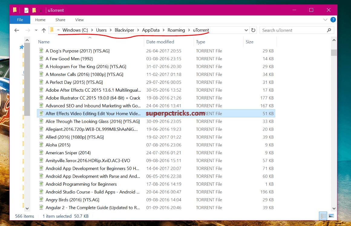 Recover accidentally removed torrent