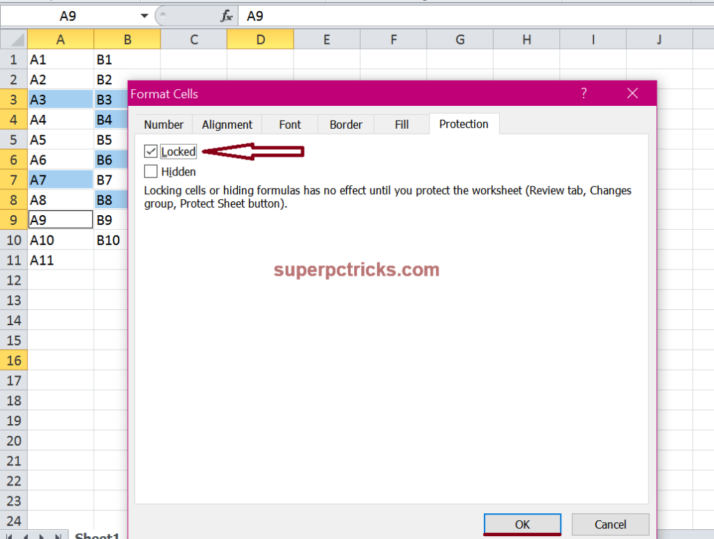 How To Protect Individual Cells And Cell Areas In Excel 2432