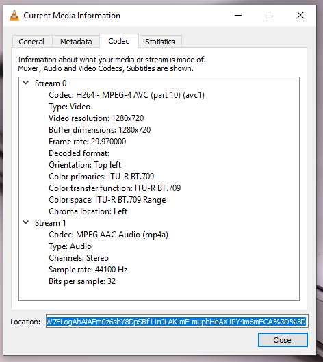 VLC repair file