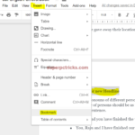 internal hyperlinking google docs